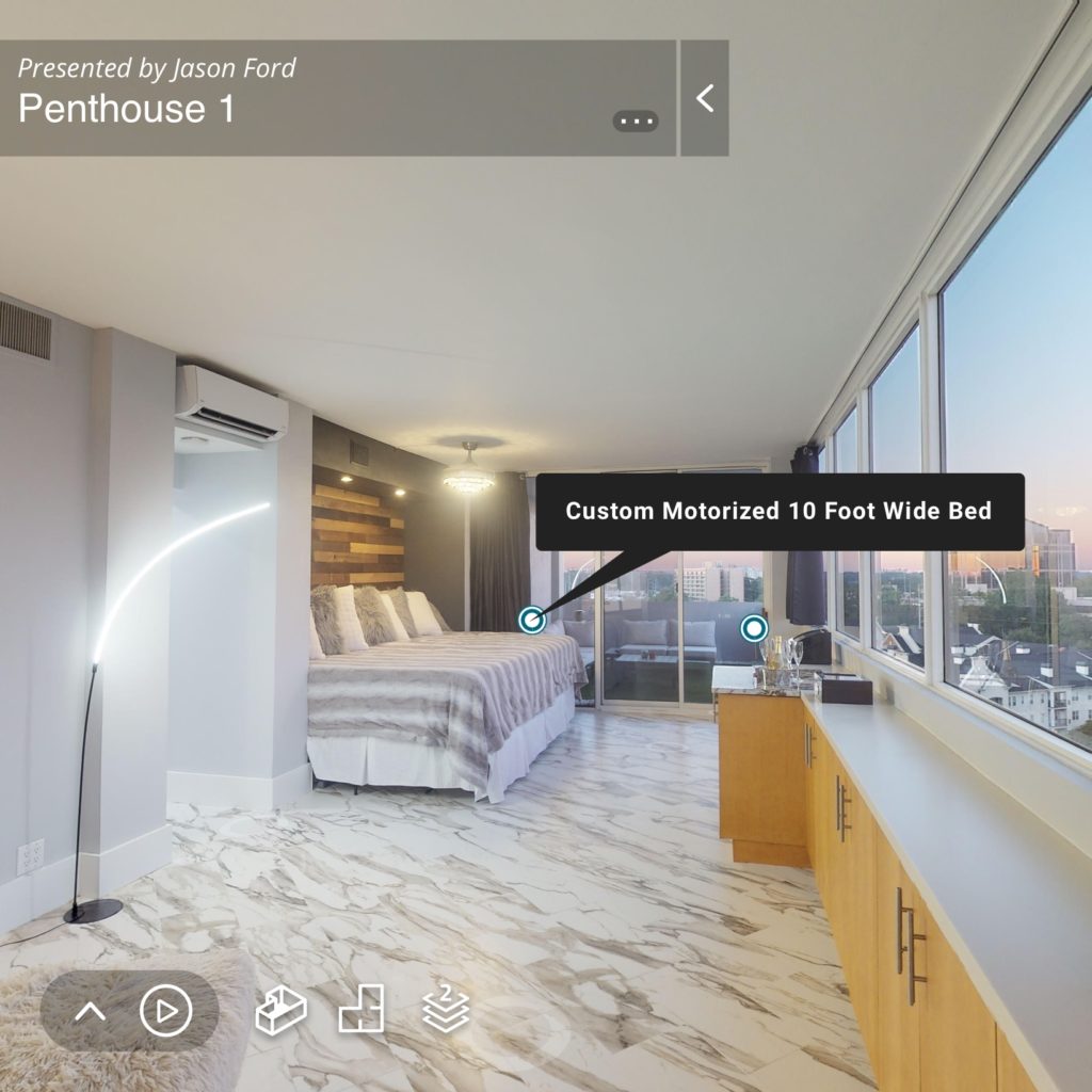 Matterport Virtual Tour - scansione fotografica 3D 5 Camera da letto tag 1