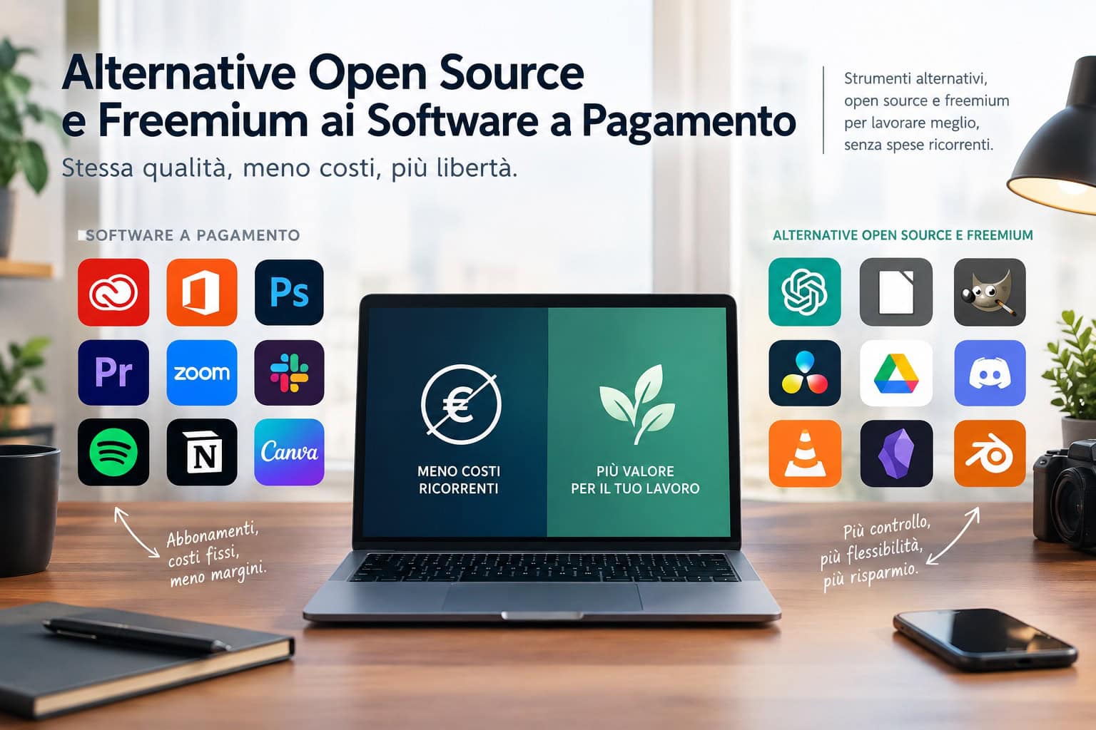 300 Alternative Gratuite ai Migliori Software a Pagamento