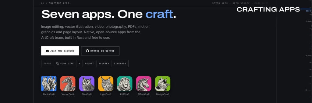 ArtCraft: sette applicazioni gratuite sfidano Adobe 2 Getartcraft.comapps